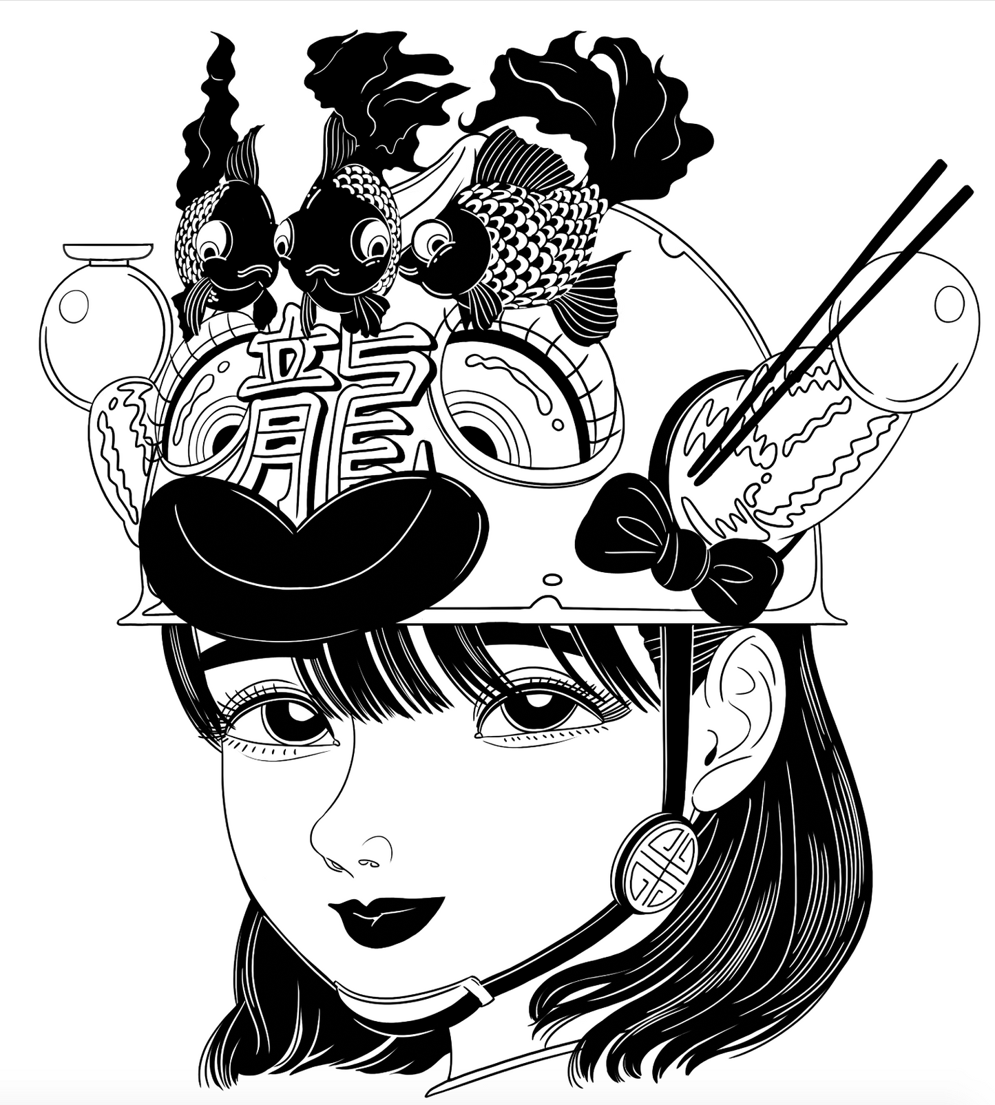 Hong Kong Girl - Dragon Helmet